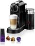 Nespresso Citiz Coffee Machine with Aeroccino Milk Frother by De'Longhi for Original Coffee Pods, Latte, Cappuccino, Espresso, Starter Capsule Set Included, ENV267.BAE, Black