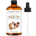 Majestic Athletic Moroccan Argan Oil For Hair And Face - 4 Oz