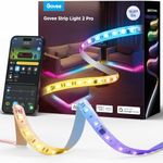 Govee RGBIC Strip Light 2 Pro with Matter, 16.4ft Smart LED Strip Lights Work with Alexa and Google Assistant, DIY Color Changing Light Strip, LED Lights for Bedroom, Cabinet, Party, New Year Decor