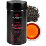 English Breakfast Tea Loose Leaf - Sri Lankan Ceylon Tea Leaves with Full-Bodied Briskness & Warm, Toasted Caramel Notes - Easy to Brew Black Tea by The Tea Makers of London 125g