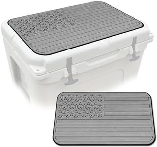 USATuff SeaDek EVA Mat Cooler Pad fits YETI 65 Tundra | Peel & Stick Application | Non Slip Comfort Accessories - US Flag (StormGray-Black)