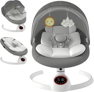Electric Baby Swing Chair – Grey Adjustable Infant Seat