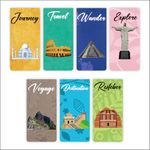 Zesta 3D Cute Magnetic Book Mark Gifts for Book Lovers | Book Marks for Book Lovers | Bookmarks Aesthetic for Books | Cartoon Magnetic Bookmarks (Wanderlust, Large (15X4 Cms))