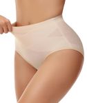 YADIFEN Tummy Control Underwear, Women’s Shapewear Control Panties, Low Rise Stomach Shapewear for Women Nude/L