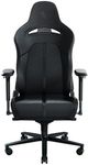 Razer Enki - Gaming chair with Integrated Lumbar Support (Desk/Office Chair, Multi-Layer Synthetic Leather, Foam Padding, Head Cushion, Height Adjustable) Black