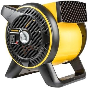 Master High Velocity Pivoting Head Blower Fan – Utility Air Mover for Drying or Ventilating Home or Construction Site. Daisy Chain Compatible (MAC-310A-120)