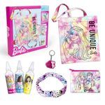 abeec Barbie Tie Dye Kit with Barbie Tote Bag, Barbie Purse and Headband. Fashion Design Barbie Accessories, Fun Arts and Crafts, Educational Toys for Girls