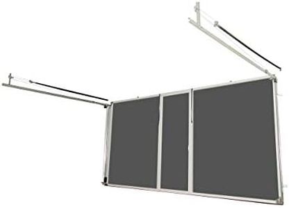 Lifestyle Screens Garage Door Screen 7'H with 18x14 Charcoal Fiberglass Screen Mesh (16'Wx7'H, White)