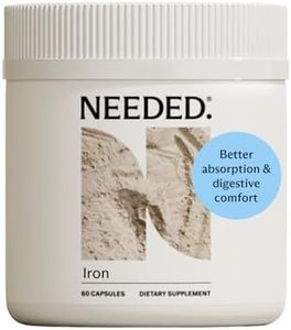 Needed. Iron for Prenatal, Pregnancy, Breastfeeding, Postpartum | Thyroid Function, Immune Support, Energy, Birth Weight, Baby's Neural Development | 60ct