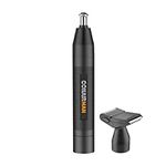 ConairMan Nose Hair Trimmer for Men, For Nose, Ear, and Eyebrows, Patent 360 Bevel Blade for No Pull, No Snag Trimming Experience, Cordless Trimmer 2 piece Set with Detail and Shaver Attachments