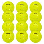 Franklin Sports X-40 Outdoor Performance Pickleballs - 12 Pack Bulk - USAPA Approved - Optic - Official Ball of US Open Pickleball Championships