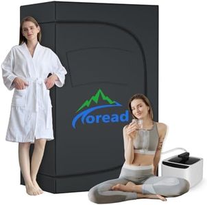 TOREAD 2-Person Full Body Portable Steam for Home, 1 or 2 Person Foldable Sauna, 600D Canvas, Indoor Sauna Tent for Relaxation with 4.1L 1000W Steam Generator（70.9" x47.2 x31.5 ）