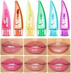 BeauFairy 6 Pieces Color Changing Due to Temperature Liquid Lipstick, Unique Chili Shape, Moisturizing, Long Lasting and Waterproof, Pearlescent Plump Lips, Durable Lip Gloss Kit