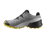 Salomon Men's Speedcross Gore-tex Hiking Shoe, Sharkskin/Black/Lemon, 11