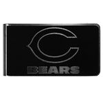 NFL Siskiyou Sports Mens Chicago Bears Black and Steel Money Clip One Size Black