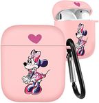 Jowhep for Airpod Case 1st/2nd Generation Cute Airpod Gen 2 Case with Keychain Funny Kawaii Cool Airpods Gen 1 Case Cover for Girls Girly Women Boys Aesthetic Airpod 1/2 Case, Shy Mini