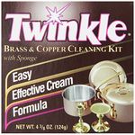 Twinkle Brass & Copper Cleaning Kit, Easy Effective Cream Formula, 4.38-Ounce Box (Pack of 2)