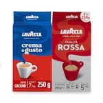 Lavazza Ground Coffee - Dark & Medium Roast - 2 Pack.