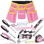 REXBETI 18pcs Pink Young Builder's 