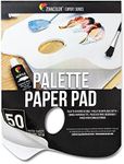 Zenacolor - Paper Palette Pad - 50 Removable and Disposable Sheets for Painters - 80gsm, 24lb - Paint Mixing Palette for All Paints (Oil, Acrylic, Watercolor,...)