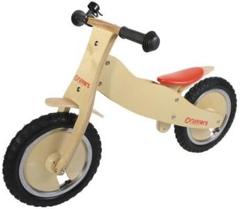 Runners-Bike | Premium Classic Wooden Balance Bike for Toddlers and Kids – Ages 2-5 Years – Seat Adjustable from 12.5 to15 Inches – 9.5 Pounds (4.3 kg)