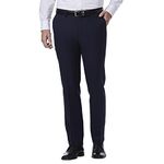 Kenneth Cole Reaction Men's Techni-Cole Mini Check Modern Fit Flat Front Dress Pant, Blue, 36Wx34L