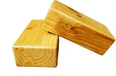 YOGA-NATION Wooden Yoga Block Set of 2 pcs, Yoga Block, Iyengar Yoga Block, Yoga accessories, Yoga gift,