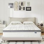Happiland Queen Mattress, 10 Inch Memory Foam Hybrid Mattress in a Box, with Upgrade Individually Pocket Springs, Pressure Relief, Breathable Comfort and Durable, CertiPUR-US, Medium Firm