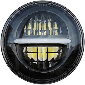 SZDPC MS-1057 5 3/4 5.75 inch Round LED Projector Headlight for Harley Davidson Sportster Motorcycle Headlight (Black)