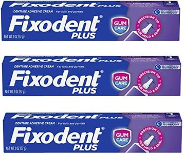 Fixodent Plus Denture Adhesive Cream 2 oz (Pack of 3)