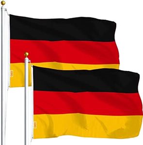 G128 2 Pack: Germany German Flag | 3x5 Ft | LiteWeave Series Printed 100D Polyester | Country Flag, Vibrant Colors, Brass Grommets