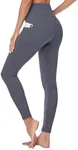 GAYHAY High Waisted Leggings with Pockets for Women - Soft Opaque Tummy Control Pants for Running Cycling Yoga