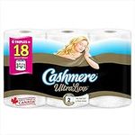 Cashmere UltraLuxe Luxuriously Soft & Thick Toilet Paper, 6 Triple Rolls = 18 Single Rolls