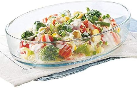 Borosil Glass Baking Dish, 1.6 L, Transparent, 1 Count