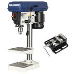 QK-KYOHO 8" Benchtop Drill Press - 3.1A Induction Motor Drill Press Heavy-Duty Cast Iron Head - Bench Drill Press 5 Speed Adjustable (620-3100 RPM) - 0-45°Tilting&Height Adjustable Table Drill Presses