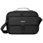 MOSISO Camera Bag Case, DSLR/SLR/Mirrorless Photography Camera Messenger Bag Compact Crossbody Padded Camera Shoulder Bag with Rain Cover Compatible with Canon/Nikon/Sony Camera, Lenses, Black