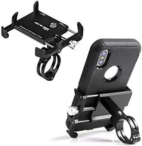 GUB Thick Case Design Bike & Motorcycle Phone Mount Handlebar Holder Adjustable Compatible with iPhone XR Xs 7s 8 Plus,Compatible with SamsungS7/S6/Note5/4,Any Phones with Thick Phone Case (Black)