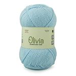 Ganga Olivia Hand Knitting and Crochet Yarn (Light Turquoise) (400gms)