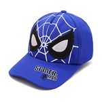 VRITRAZ Eyes Cartoon Character Printed Little Cap for Kids, Baby Girls and Boys 3-12 Years (Blue)