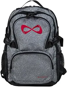 Nfinity Petite Sparkle Backpack – Compact, Stylish & Chic Design with Glittering Accents, Perfect for Everyday Elegance – Lightweight, Durable & Versatile Cheer Backpack