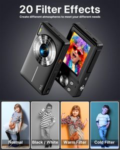 Compact Digital Camera 44MP 1080P – Black