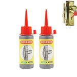 2PCS Multi-Purpose Dry Lube Spray: 60ml Graphite Powder Lubricant for Locks, Doors, Windows, Sliding Tracks, Bearings, Treadmill Belt & Bike Chains | Graphite Grease & Silicon Lubricant Alternative