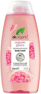 Dr Organic Guava Body Wash, Shower Gel, Mens, Womens, Natural, Vegan, Cruelty-Free, Paraben & SLS-Free, Organic, 250ml, Packaging may vary