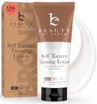 Beauty by Earth Self Tanner - USA Made with Natural & Organic Ingredients Self Tanning Lotion for Body, Sunless Tanning Lotion, Perfect Self Tan for Men & Women for a Natural Looking Glow