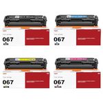 067 Toner Cartridge,for Canon 067 067H Black Cyan Yellow Magenta 4 Pack with Chip Replacement for imageCLASS MF656Cdw MF654Cdw MF653Cdw LBP633Cdw LBP632Cdw Printer