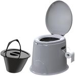 Large 5L Compact Portable Toilet Po
