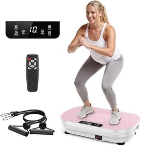 FEIERDUN Vibration Plate Exercise Machine, Vibration Plate for Lymphatic Drainage, Power Plate Vibration Platform for Weight Loss, Toning & Wellness-Pink