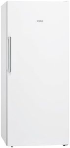 Siemens GS51NAWCV iQ500 Freistehender Gefrierschrank, 161 x 70 cm, 289 L, noFrost nie wieder abtauen, bigBox Platz für großes Gefriergut, varioZone flexible Glas- und Schubladen, Weiß