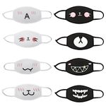 HIMI HIMIFASHION Fashion Dust Mask Unisex Funny Cloth Face Mask Reusable Washable Cute Cotton Mouth Mask for Women and Men (A, Kid)