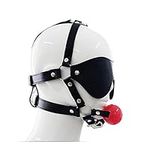 Leather Harness Mouth Plug Eye mask